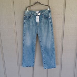 Derek Lam 10 Crosby Faye Jean Size 33 High Rise Tailored Wide Leg Sutton Vintage